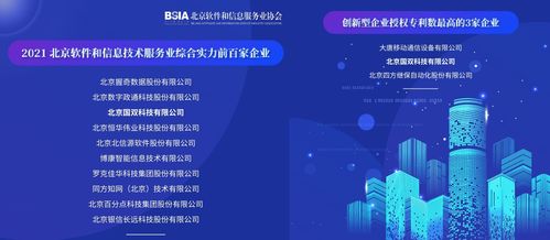 新年捷報，雙榜題名 國雙榮登2021北京軟件和信息服務業年度榜單，領航工業互聯網數據服務